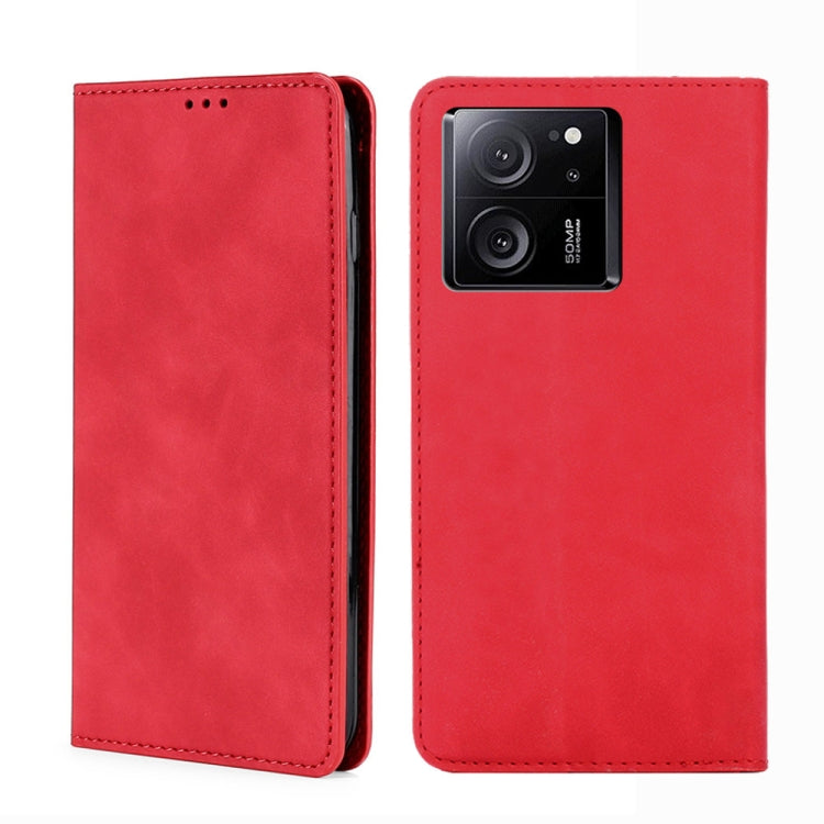 Skin Feel Magnetic Leather Phone Case