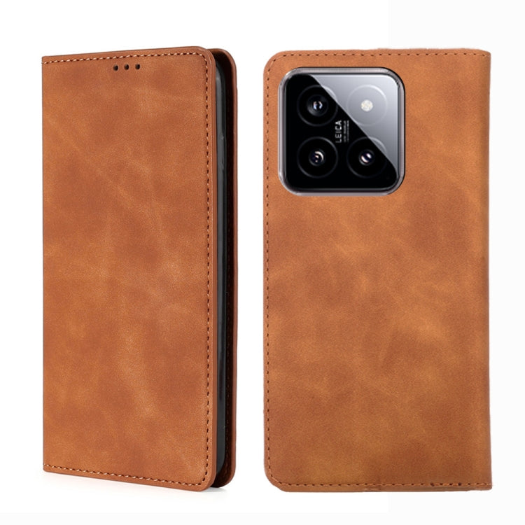 Skin Feel Magnetic Leather Phone Case