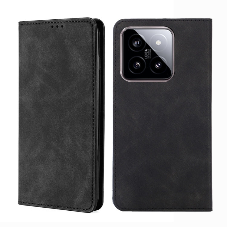 Skin Feel Magnetic Leather Phone Case