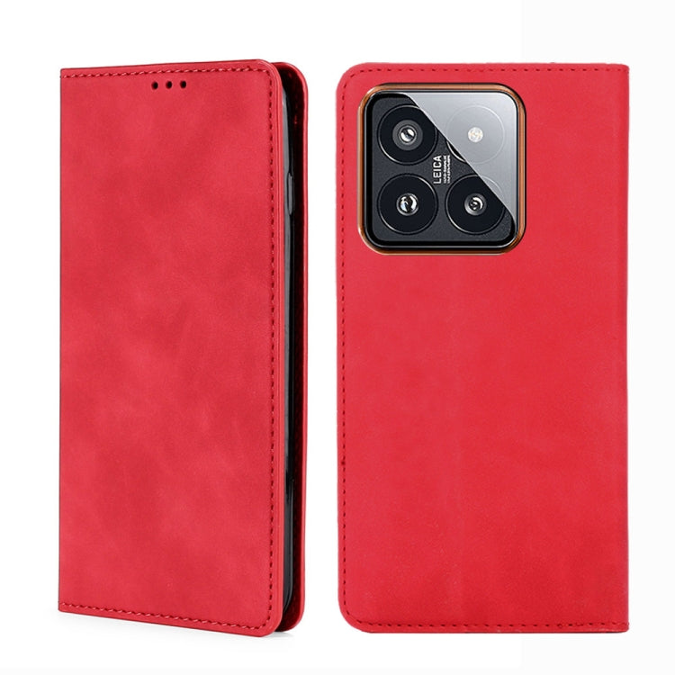 Skin Feel Magnetic Leather Phone Case