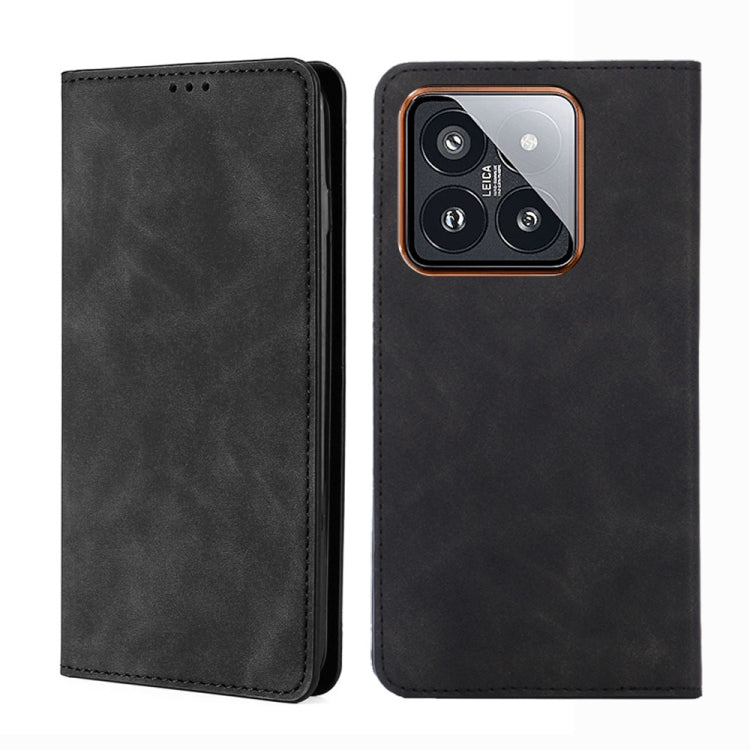 Skin Feel Magnetic Leather Phone Case, For Xiaomi Redmi Note 13R Pro 5G, For Xiaomi 14 Pro, For Xiaomi 14, For Xiaomi Redmi 13C