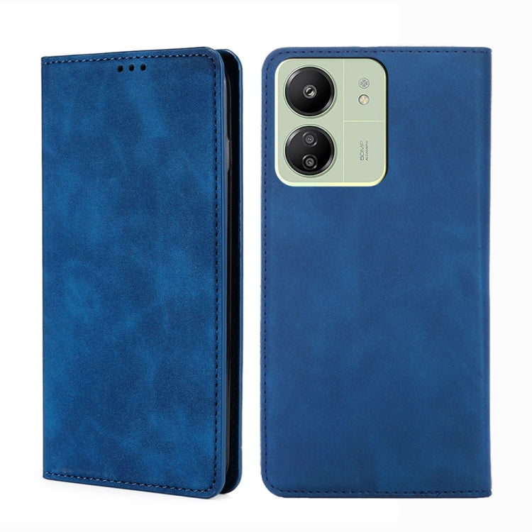 Skin Feel Magnetic Leather Phone Case, For Xiaomi Redmi Note 13R Pro 5G, For Xiaomi 14 Pro, For Xiaomi 14, For Xiaomi Redmi 13C