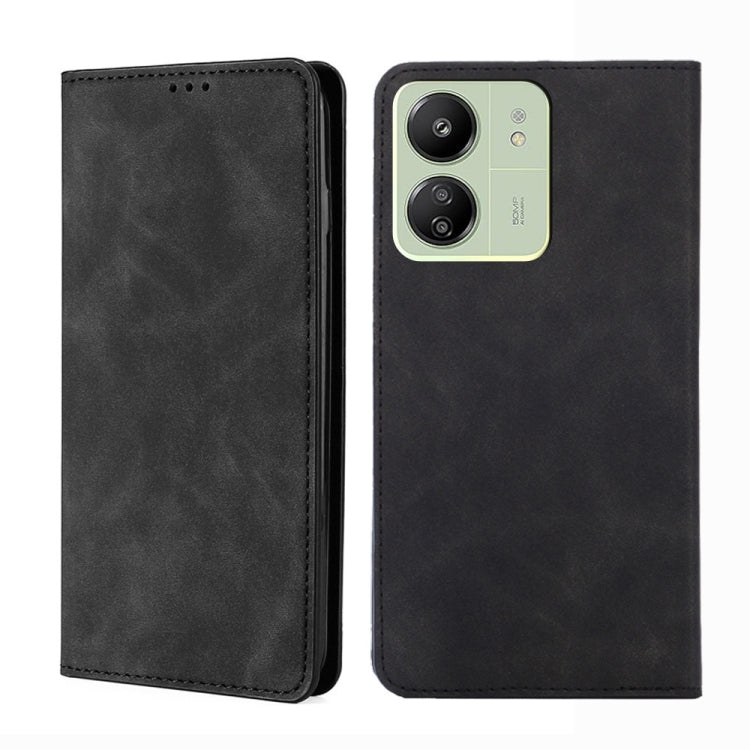 Skin Feel Magnetic Leather Phone Case