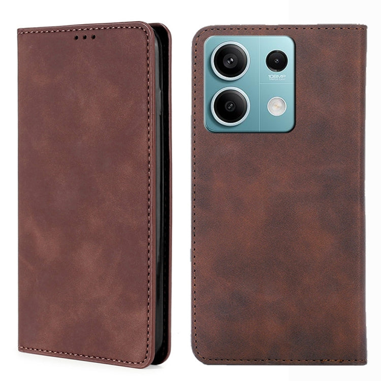 Skin Feel Magnetic Leather Phone Case