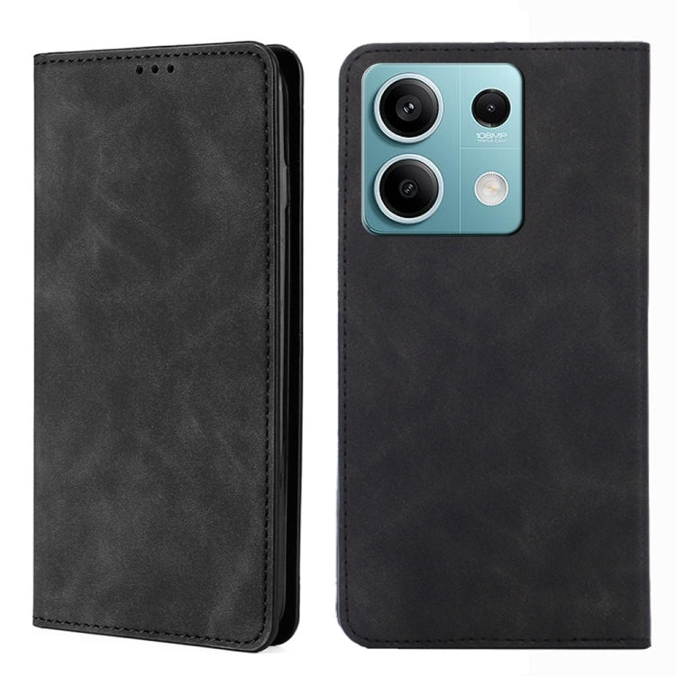 Skin Feel Magnetic Leather Phone Case