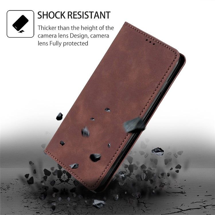 Skin Feel Magnetic Leather Phone Case, For Xiaomi Redmi Note 13R Pro 5G, For Xiaomi 14 Pro, For Xiaomi 14, For Xiaomi Redmi 13C