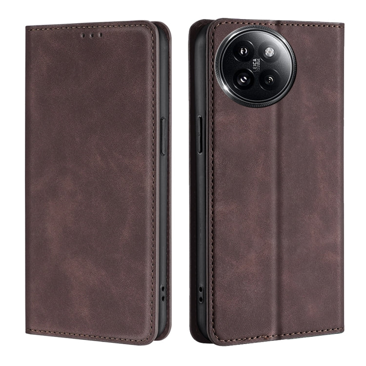 Skin Feel Magnetic Leather Phone Case