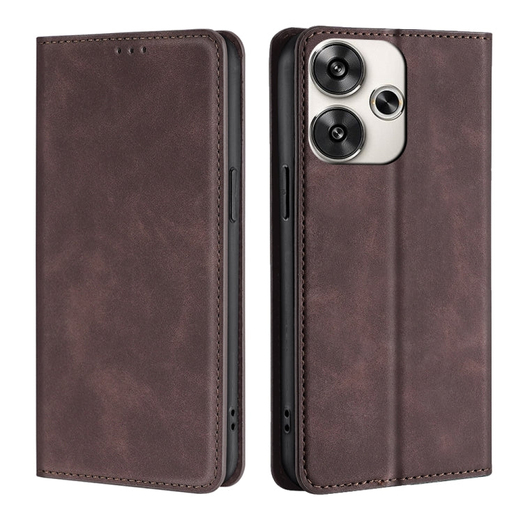 Skin Feel Magnetic Leather Phone Case