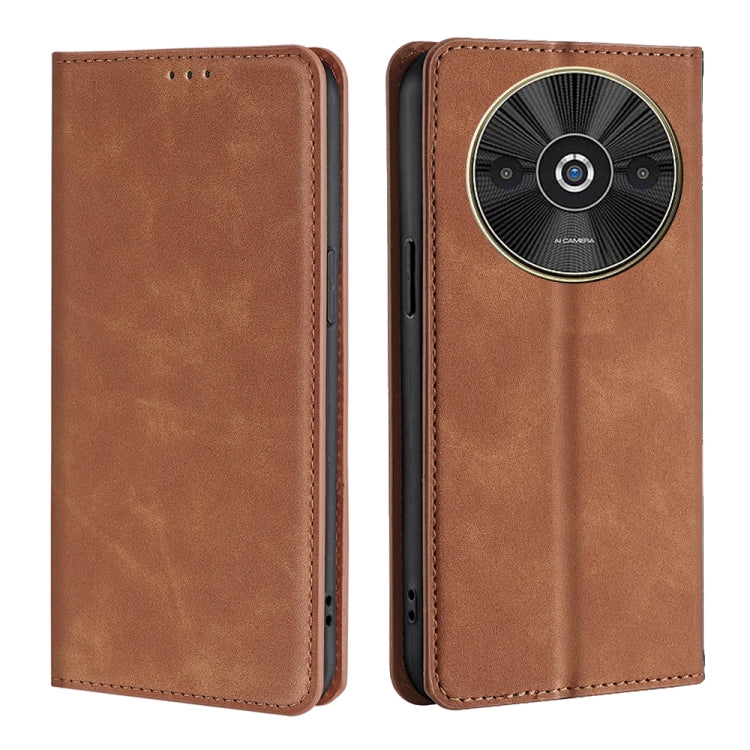Skin Feel Magnetic Leather Phone Case