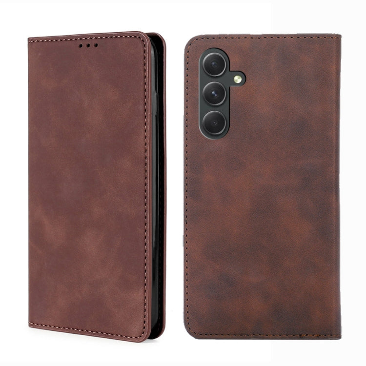 Skin Feel Magnetic Leather Phone Case, For Samsung Galaxy A54 5G