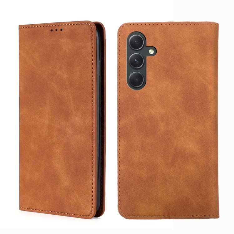 Skin Feel Magnetic Leather Phone Case