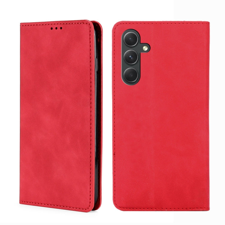 Skin Feel Magnetic Leather Phone Case, For Samsung Galaxy A54 5G
