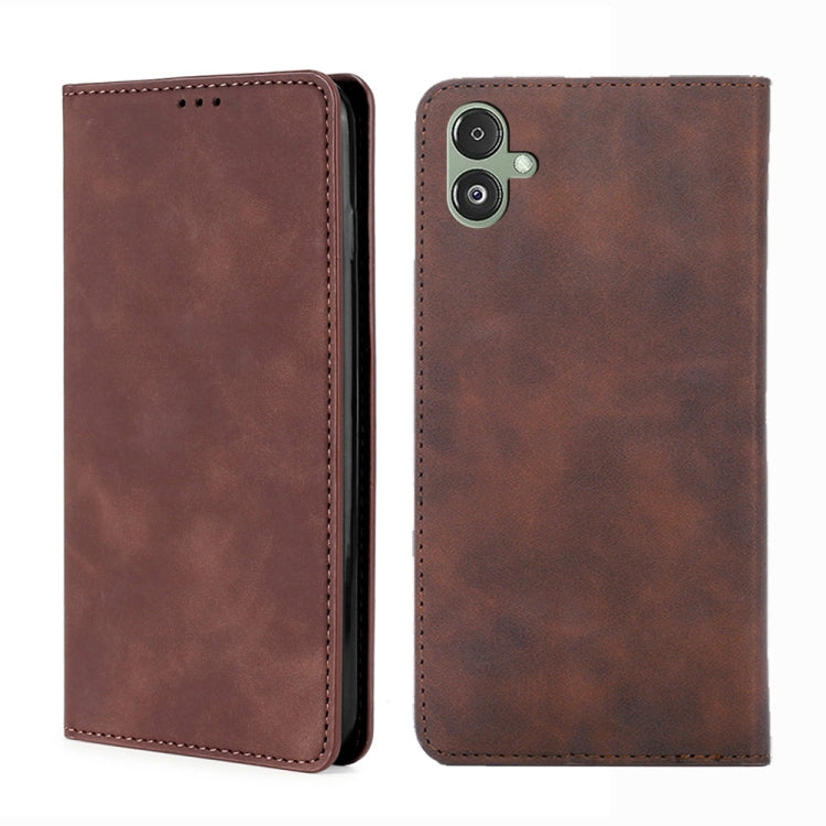 Skin Feel Magnetic Leather Phone Case, For Samsung Galaxy M34 5G / F34 5G, For Samsung Galaxy M54 5G, For Samsung Galaxy F14 5G, For Samsung Galaxy M14 5G