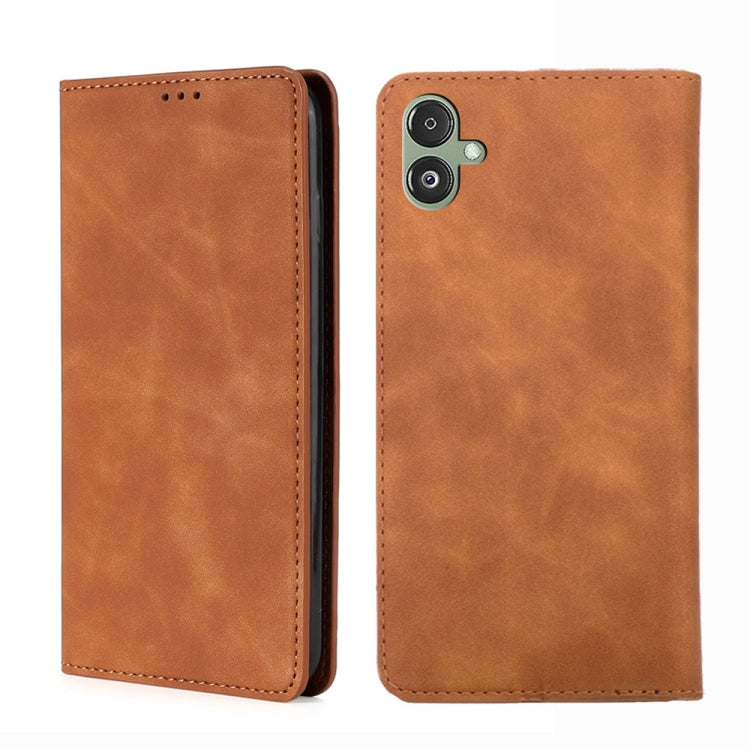 Skin Feel Magnetic Leather Phone Case, For Samsung Galaxy M34 5G / F34 5G, For Samsung Galaxy M54 5G, For Samsung Galaxy F14 5G, For Samsung Galaxy M14 5G