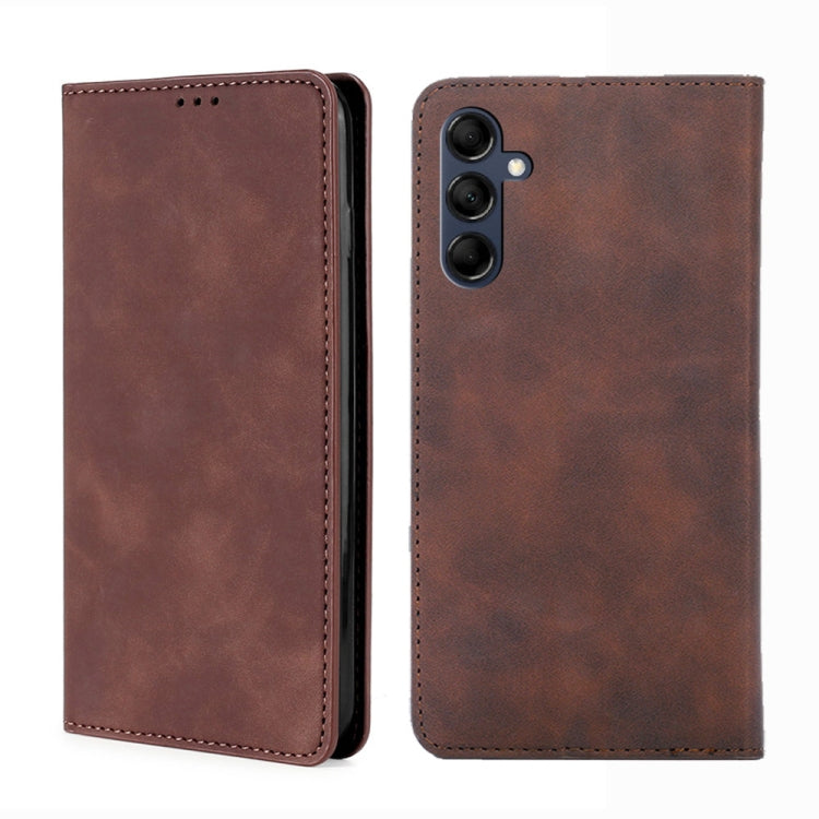 Skin Feel Magnetic Leather Phone Case, For Samsung Galaxy M34 5G / F34 5G, For Samsung Galaxy M54 5G, For Samsung Galaxy F14 5G, For Samsung Galaxy M14 5G
