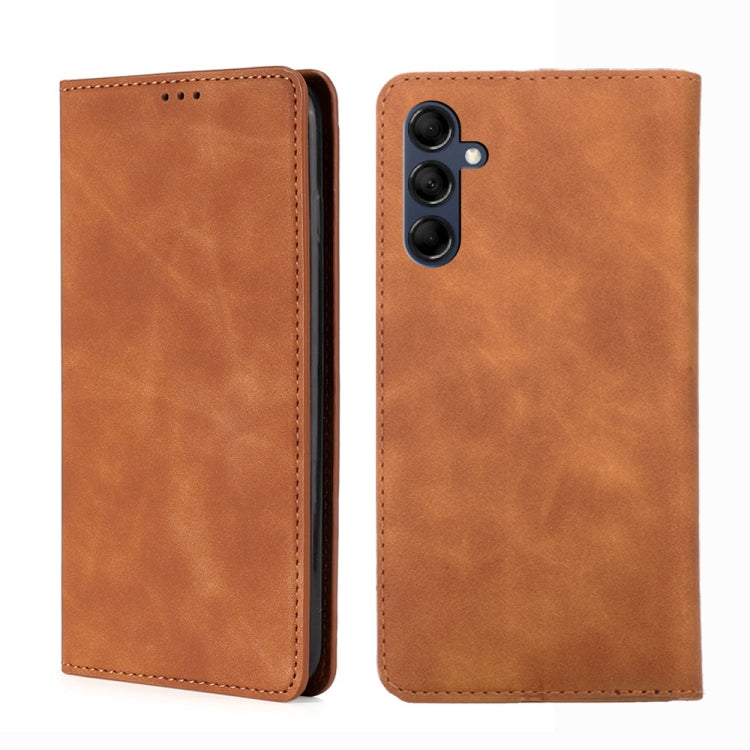 Skin Feel Magnetic Leather Phone Case, For Samsung Galaxy M34 5G / F34 5G, For Samsung Galaxy M54 5G, For Samsung Galaxy F14 5G, For Samsung Galaxy M14 5G
