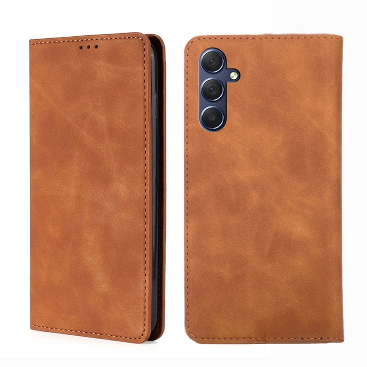 Skin Feel Magnetic Leather Phone Case, For Samsung Galaxy M34 5G / F34 5G, For Samsung Galaxy M54 5G, For Samsung Galaxy F14 5G, For Samsung Galaxy M14 5G