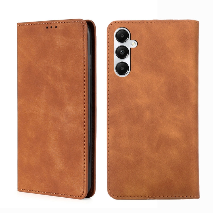 Skin Feel Magnetic Leather Phone Case, For Samsung Galaxy S24+ 5G, For Samsung Galaxy S24 5G, For Samsung Galaxy A05 4G, For Samsung Galaxy A05s 4G