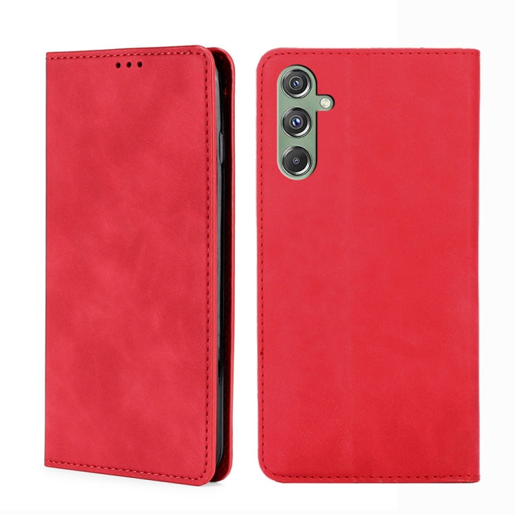 Skin Feel Magnetic Leather Phone Case