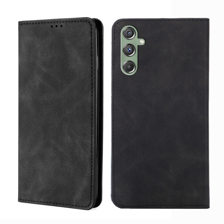 Skin Feel Magnetic Leather Phone Case