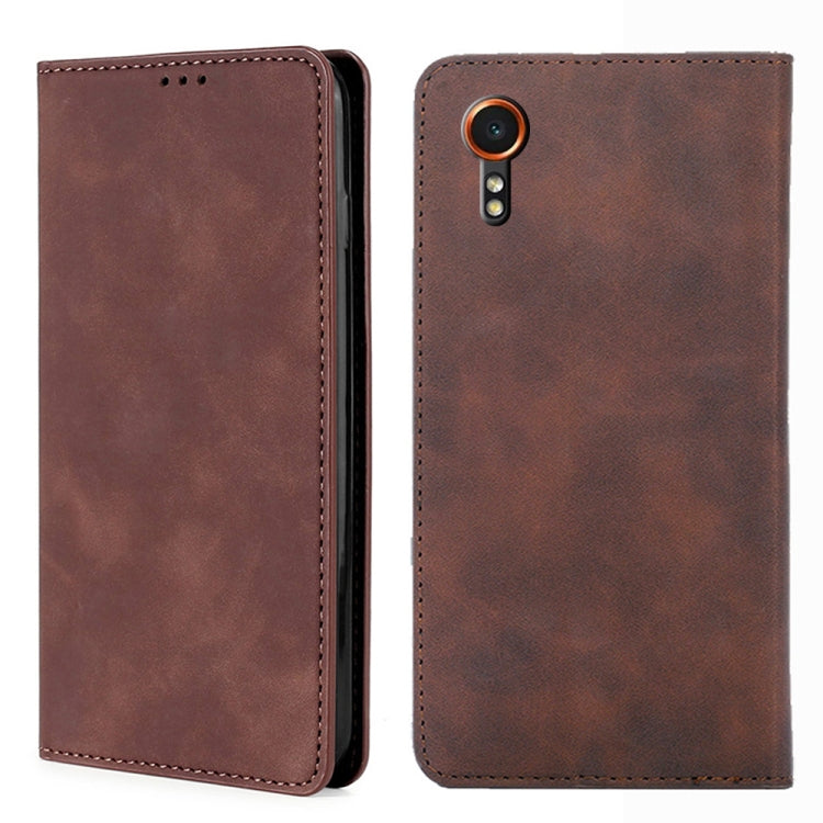 Skin Feel Magnetic Leather Phone Case