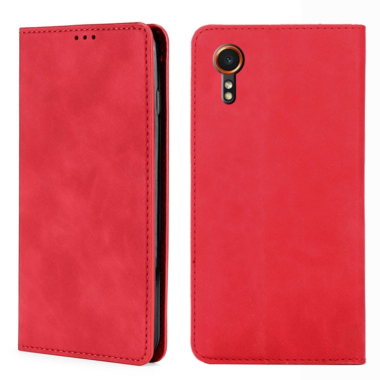 Skin Feel Magnetic Leather Phone Case