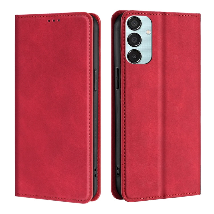 Skin Feel Magnetic Leather Phone Case