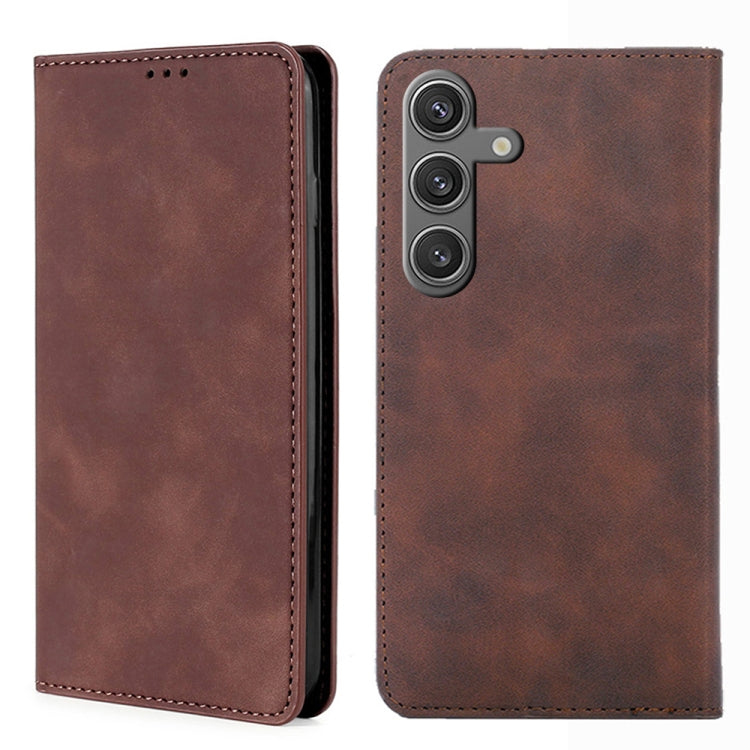 Skin Feel Magnetic Leather Phone Case