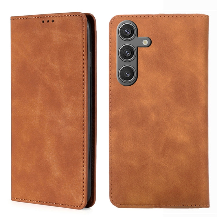 Skin Feel Magnetic Leather Phone Case