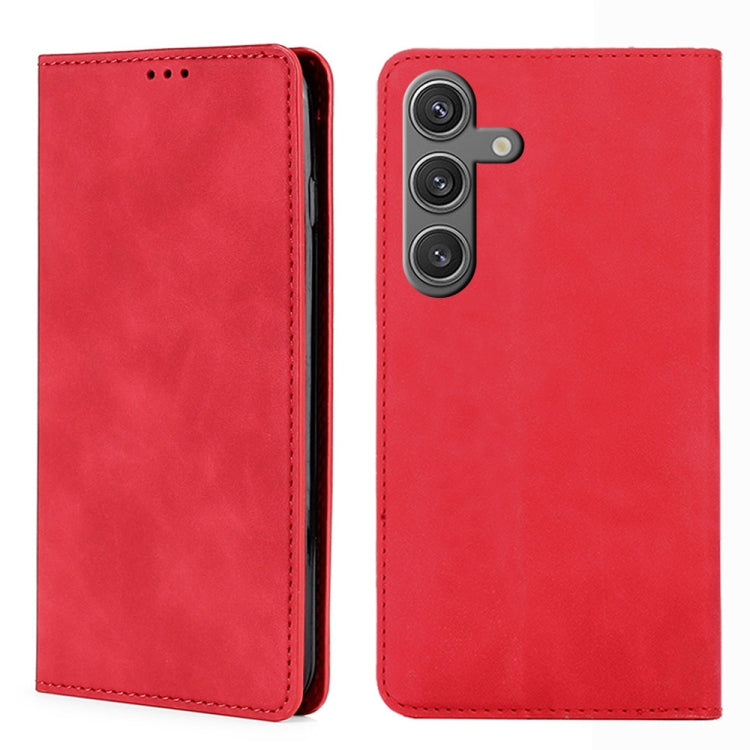 Skin Feel Magnetic Leather Phone Case