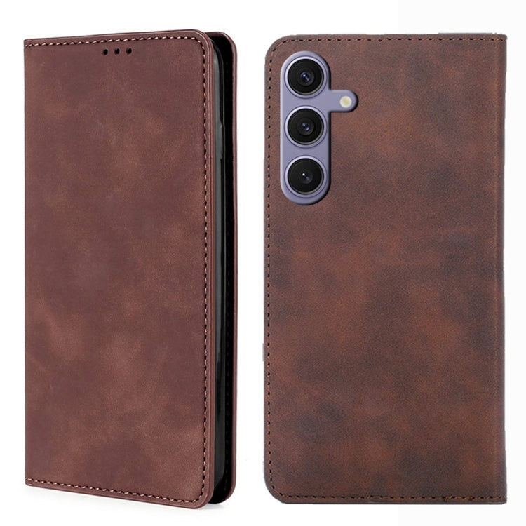 Skin Feel Magnetic Leather Phone Case