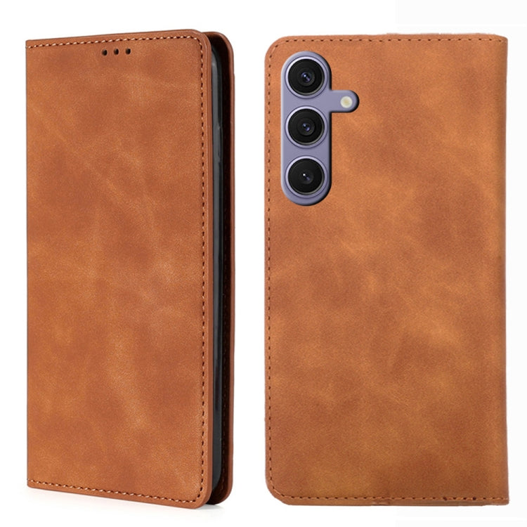 Skin Feel Magnetic Leather Phone Case, For Samsung Galaxy S24+ 5G, For Samsung Galaxy S24 5G, For Samsung Galaxy A05 4G, For Samsung Galaxy A05s 4G