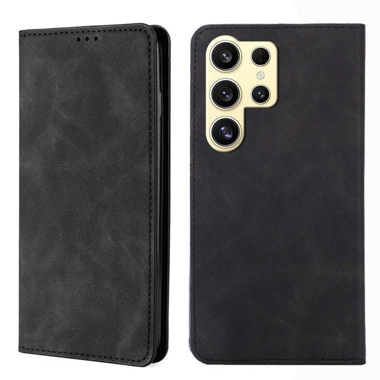 Skin Feel Magnetic Leather Phone Case