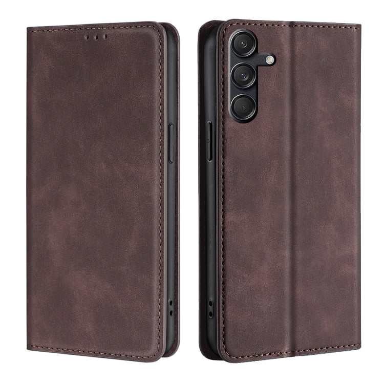 Skin Feel Magnetic Leather Phone Case