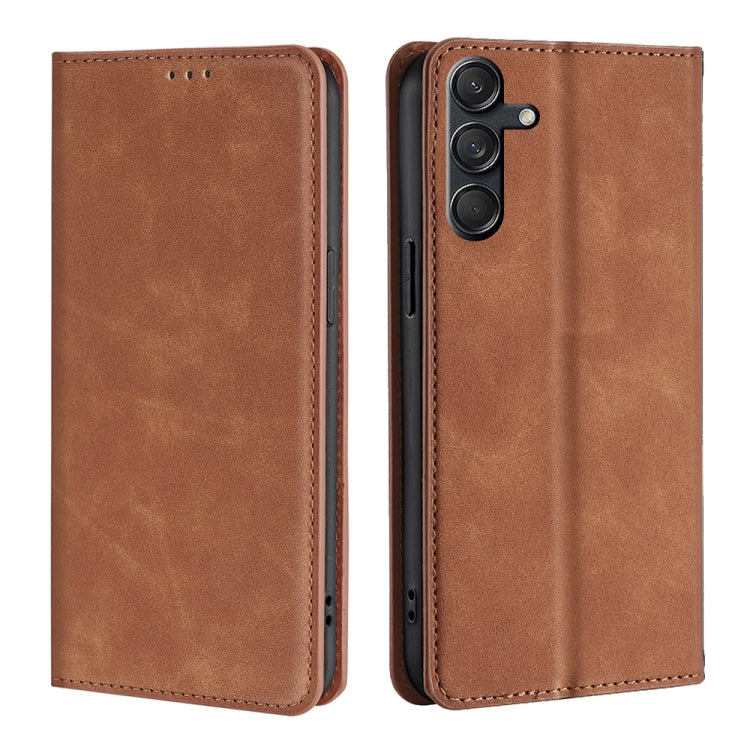 Skin Feel Magnetic Leather Phone Case