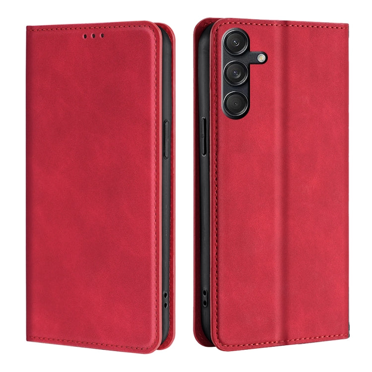 Skin Feel Magnetic Leather Phone Case
