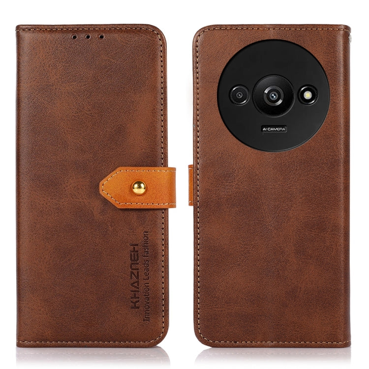 KHAZNEH Cowhide Texture Flip Leather Phone Case