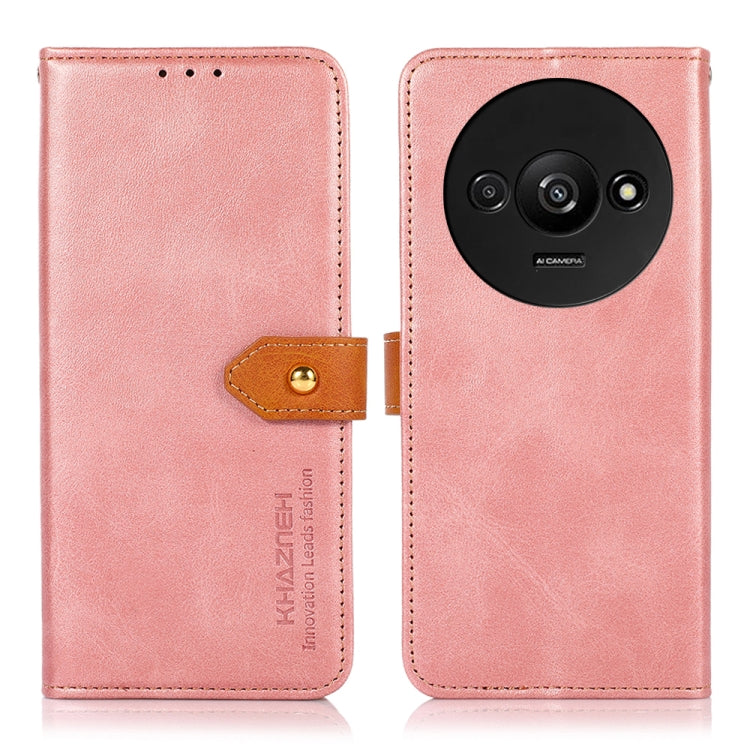 KHAZNEH Cowhide Texture Flip Leather Phone Case