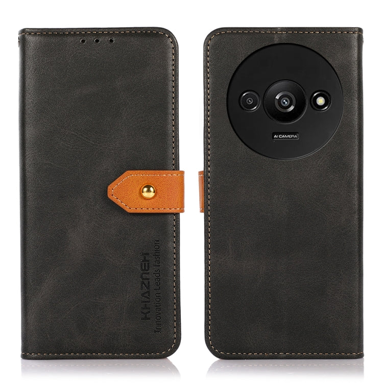KHAZNEH Cowhide Texture Flip Leather Phone Case