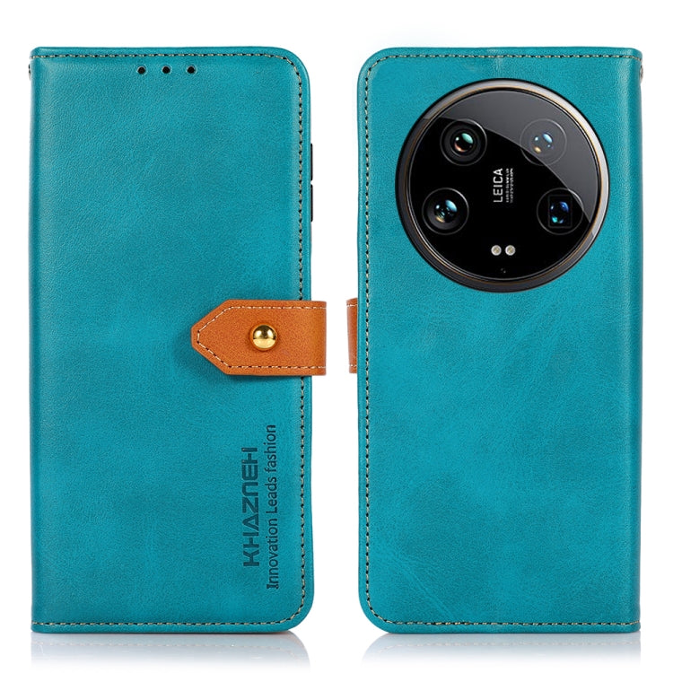 KHAZNEH Cowhide Texture Flip Leather Phone Case