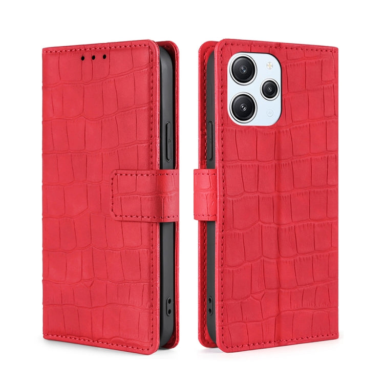 Skin Feel Crocodile Magnetic Clasp Leather Phone Case