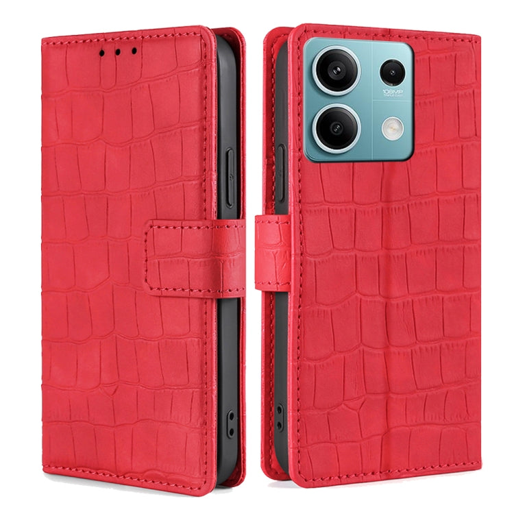 Skin Feel Crocodile Magnetic Clasp Leather Phone Case