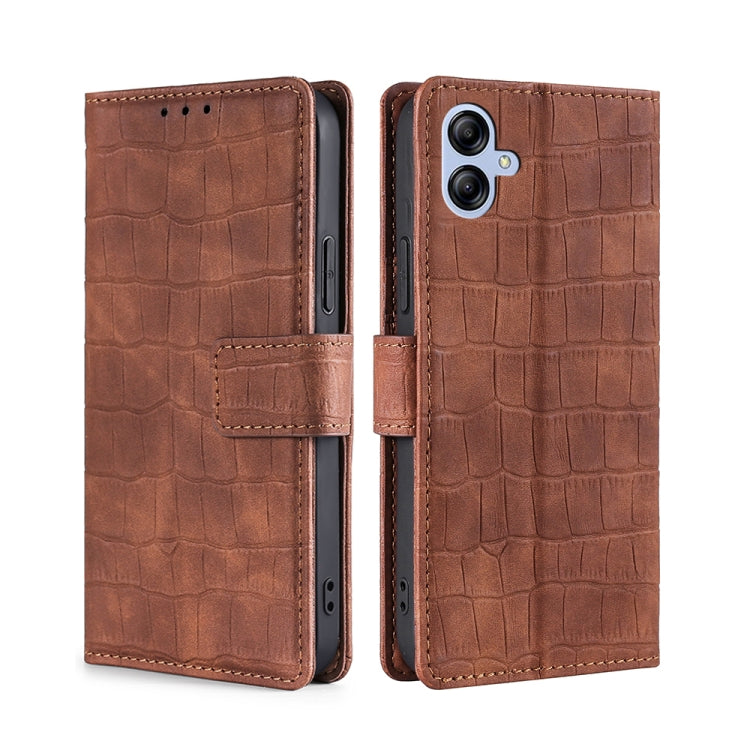 Skin Feel Crocodile Magnetic Clasp Leather Phone Case