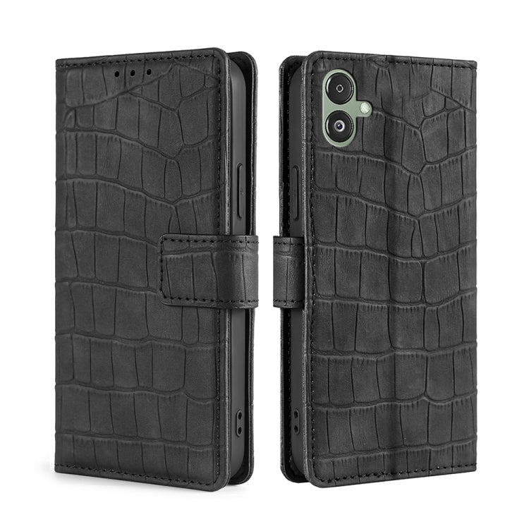 Skin Feel Crocodile Magnetic Clasp Leather Phone Case