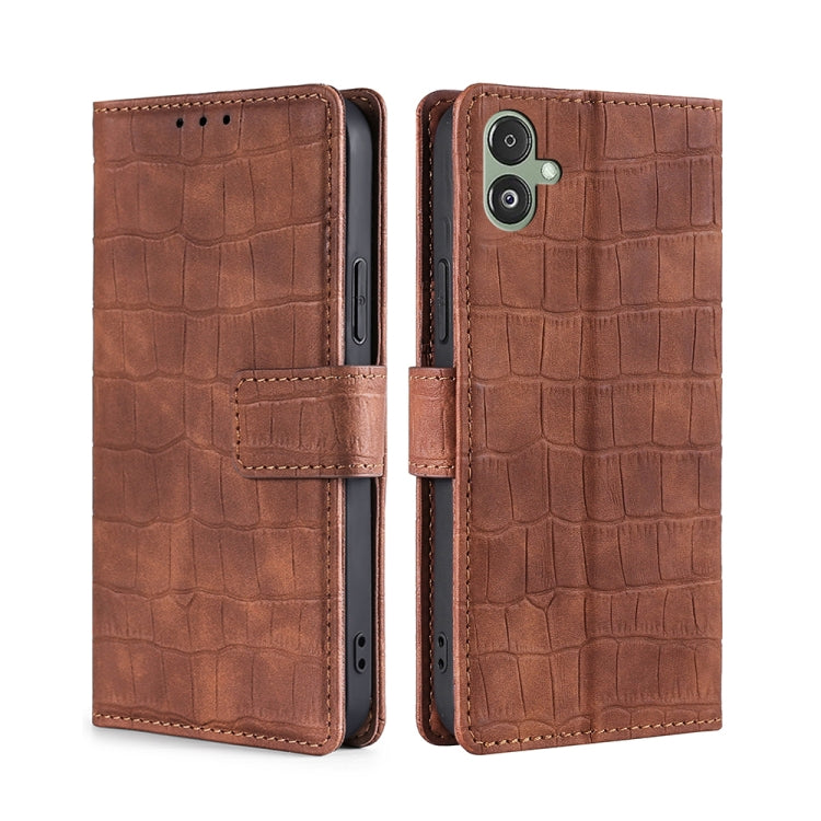 Skin Feel Crocodile Magnetic Clasp Leather Phone Case
