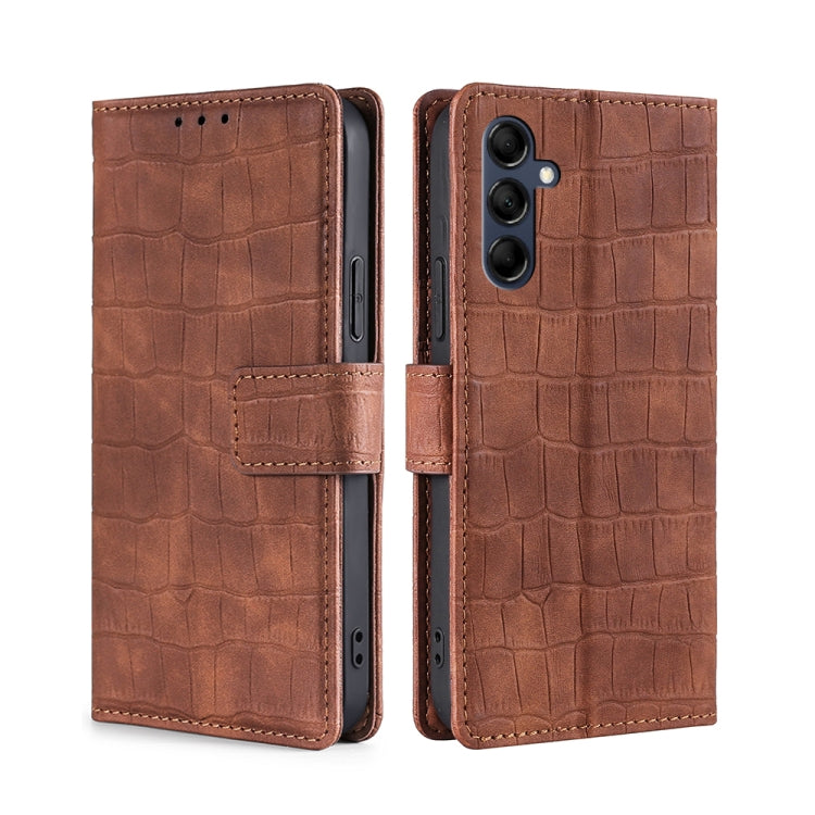Skin Feel Crocodile Magnetic Clasp Leather Phone Case, For Samsung Galaxy M54 5G, For Samsung Galaxy F14 5G, For Samsung Galaxy M14 5G, For Samsung Galaxy A54 5G, For Samsung Galaxy A04e 4G