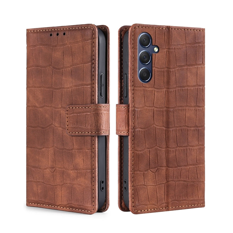Skin Feel Crocodile Magnetic Clasp Leather Phone Case, For Samsung Galaxy M54 5G, For Samsung Galaxy F14 5G, For Samsung Galaxy M14 5G, For Samsung Galaxy A54 5G, For Samsung Galaxy A04e 4G