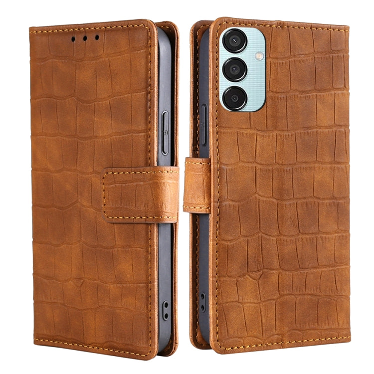 Skin Feel Crocodile Magnetic Clasp Leather Phone Case