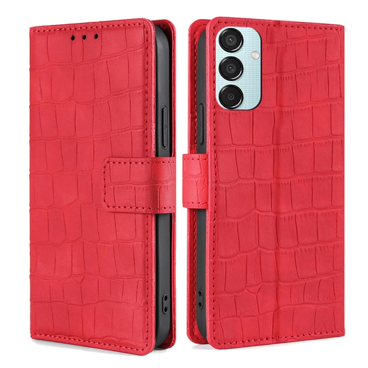 Skin Feel Crocodile Magnetic Clasp Leather Phone Case