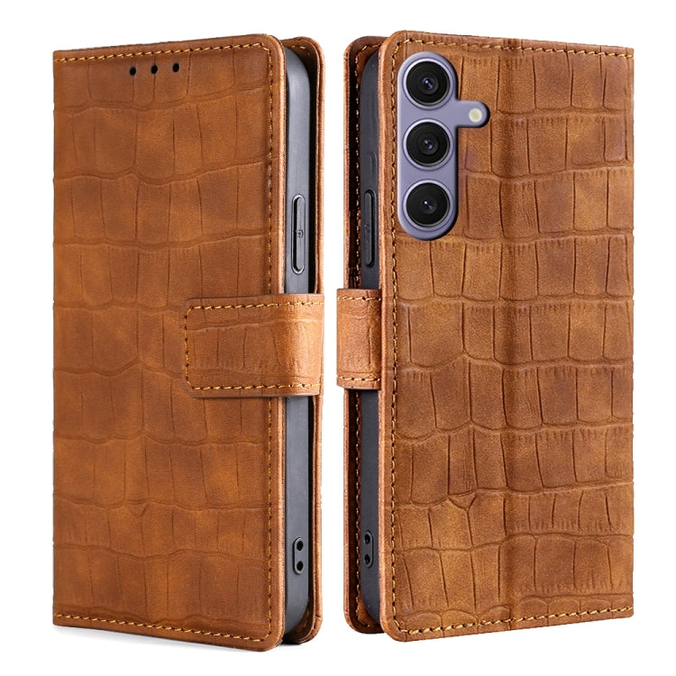 Skin Feel Crocodile Magnetic Clasp Leather Phone Case